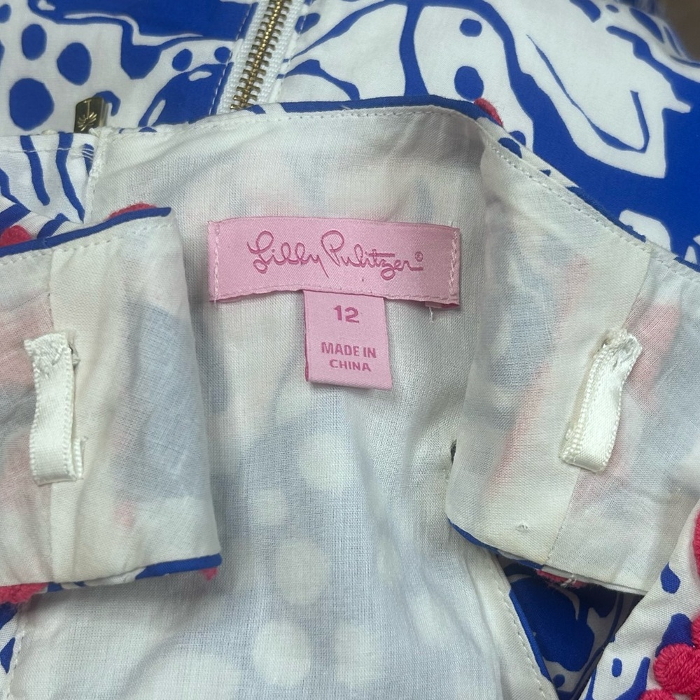 Lilly Pulitzer Augusta Shift dress 12 Classic Coastal Preppy Seahorse Resort - Picture 14 of 15